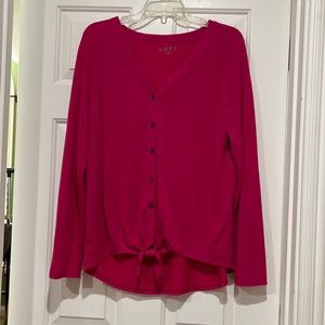 Fuscha lightweight long sleeved sweater with tie front